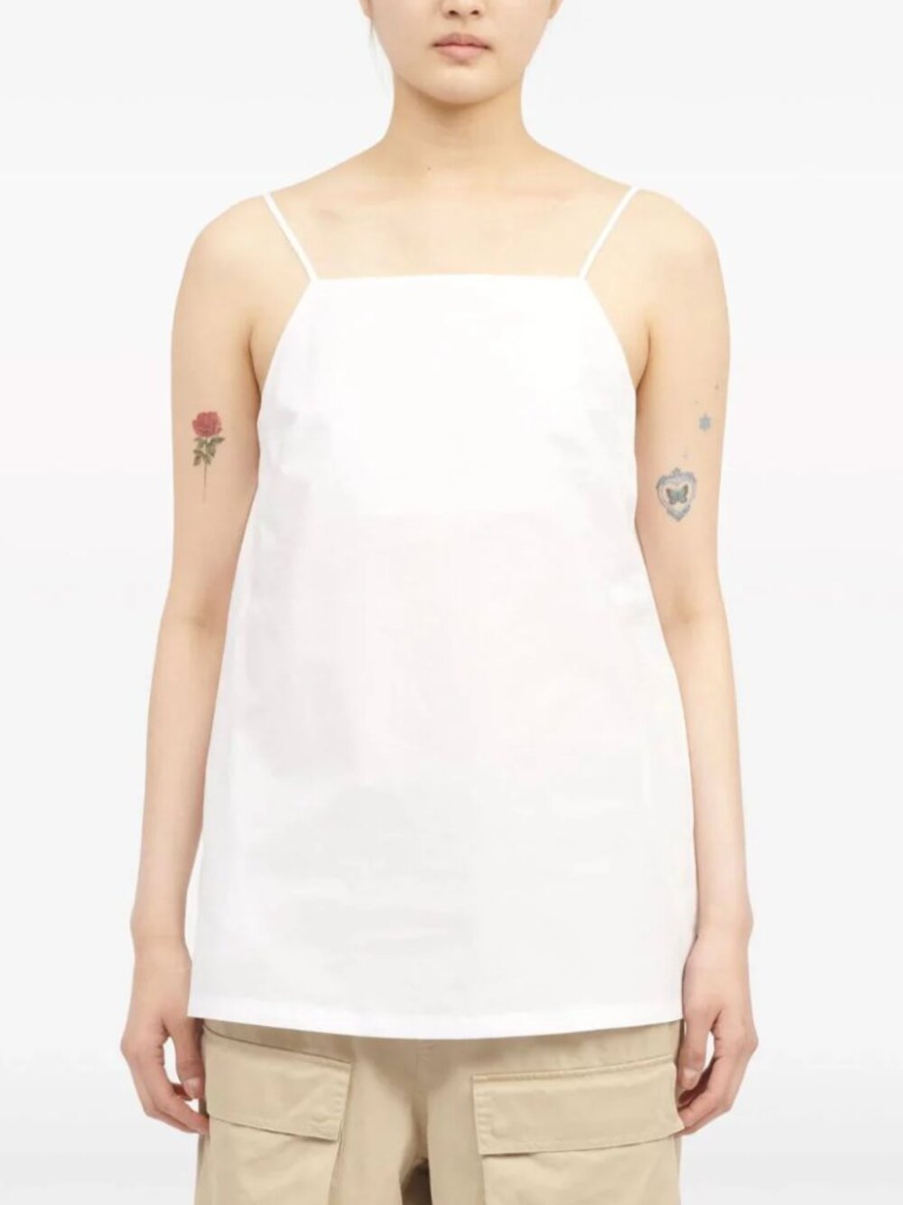 MM6 Maison Margiela V-Back Cotton Top (XS)